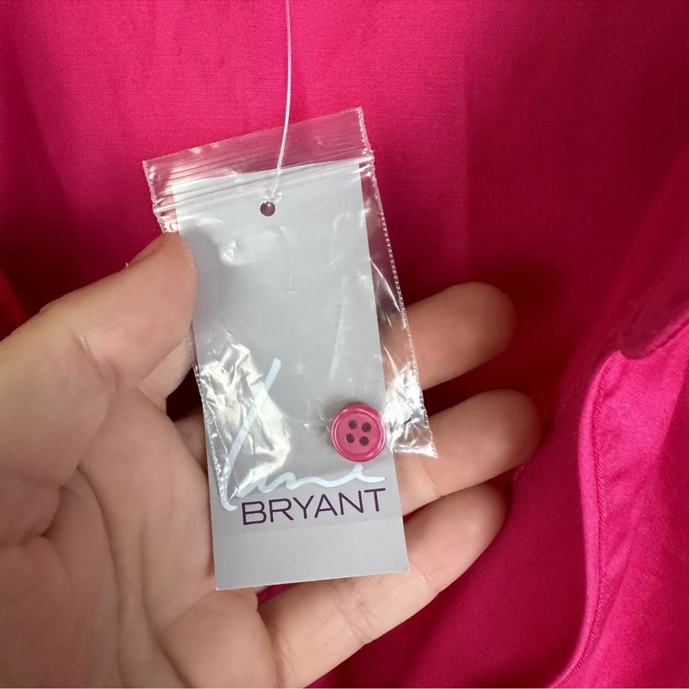 Lane Bryant Button Down Shirt Women’s Plus Size 18 Hot Pink 3/4 Sleeve NWT - Picture 4 of 14